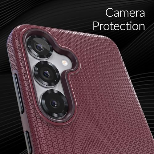 Image of Crave Compatible with Samsung Galaxy S25 Plus Case, Shockproof Protection Dual Layer Case for Samsung Galaxy S25 Plus (6.7 inch) - Berry
