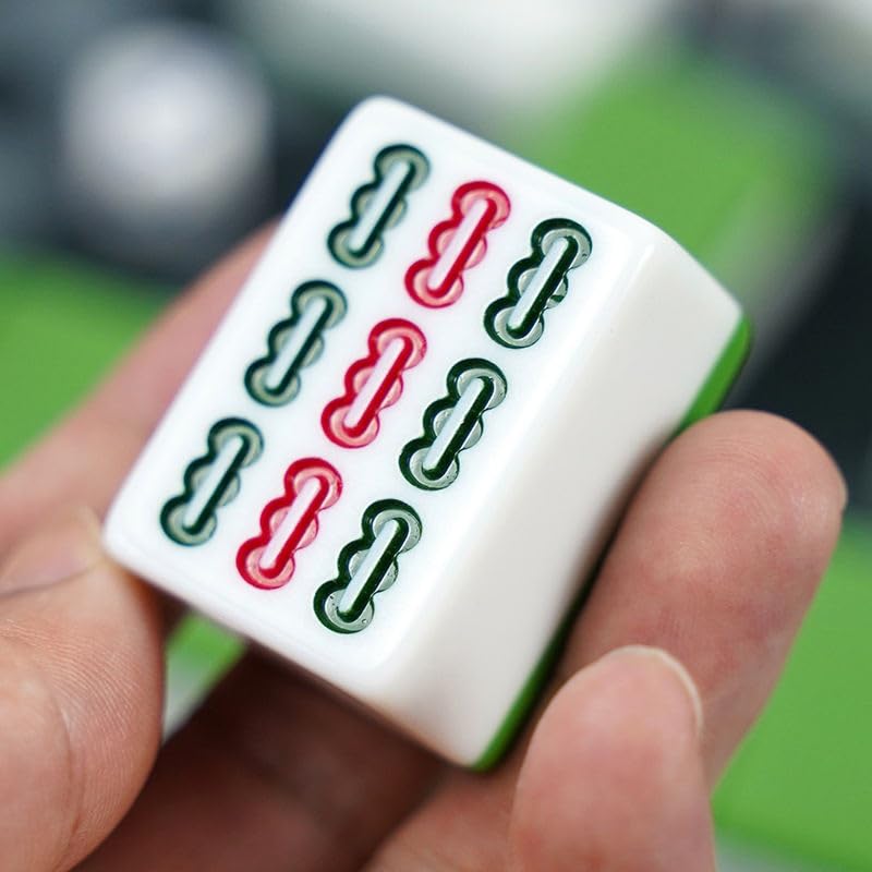 Set profesional de Mahjong con 144 fichas de melamina miniatura 2