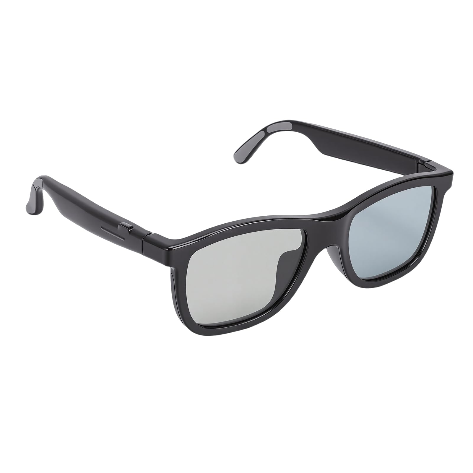 Naroote KI-Smart-Brille, Bluetooth-Brille mit Elektrochromen Gläsern und KI-Übersetzung, Ideal für Outdoor-Sport und Reisen (Black)
