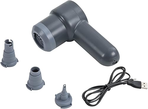 Miniatura 7 de Bañera inflable azul con bomba de aire eléctrica y cable USB, bañera inflable portátil para interiores o exteriores, bañera plegable independiente