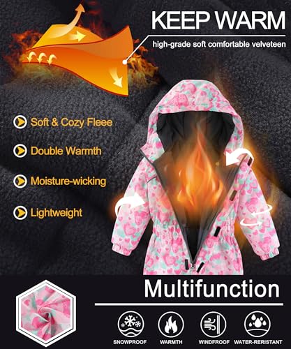 Image of M2C Boys Girls One Piece Snowsuit Winter Warm Ski Coveralls