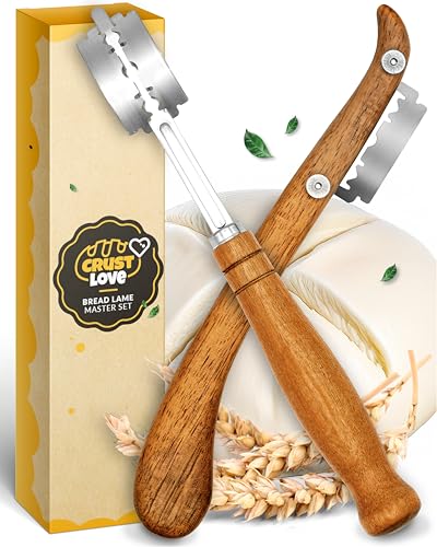 CRUSTLOVE 2pcs Set Bread Lame with 5 Blades – Sourdough Scor...