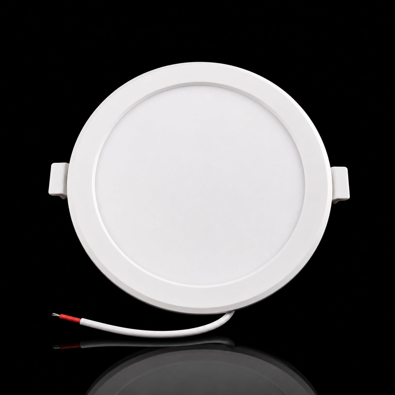 Slim Round PALOTE PANEL 10 WATT ROUND 6K Recessed Light Panel, Low Profile Flat Ceiling Fixture, Wide Spread Soft Illumination Downlight with Secure Side Clips, Clean Finish Space-Saving Ceiling Lamp-picture-23