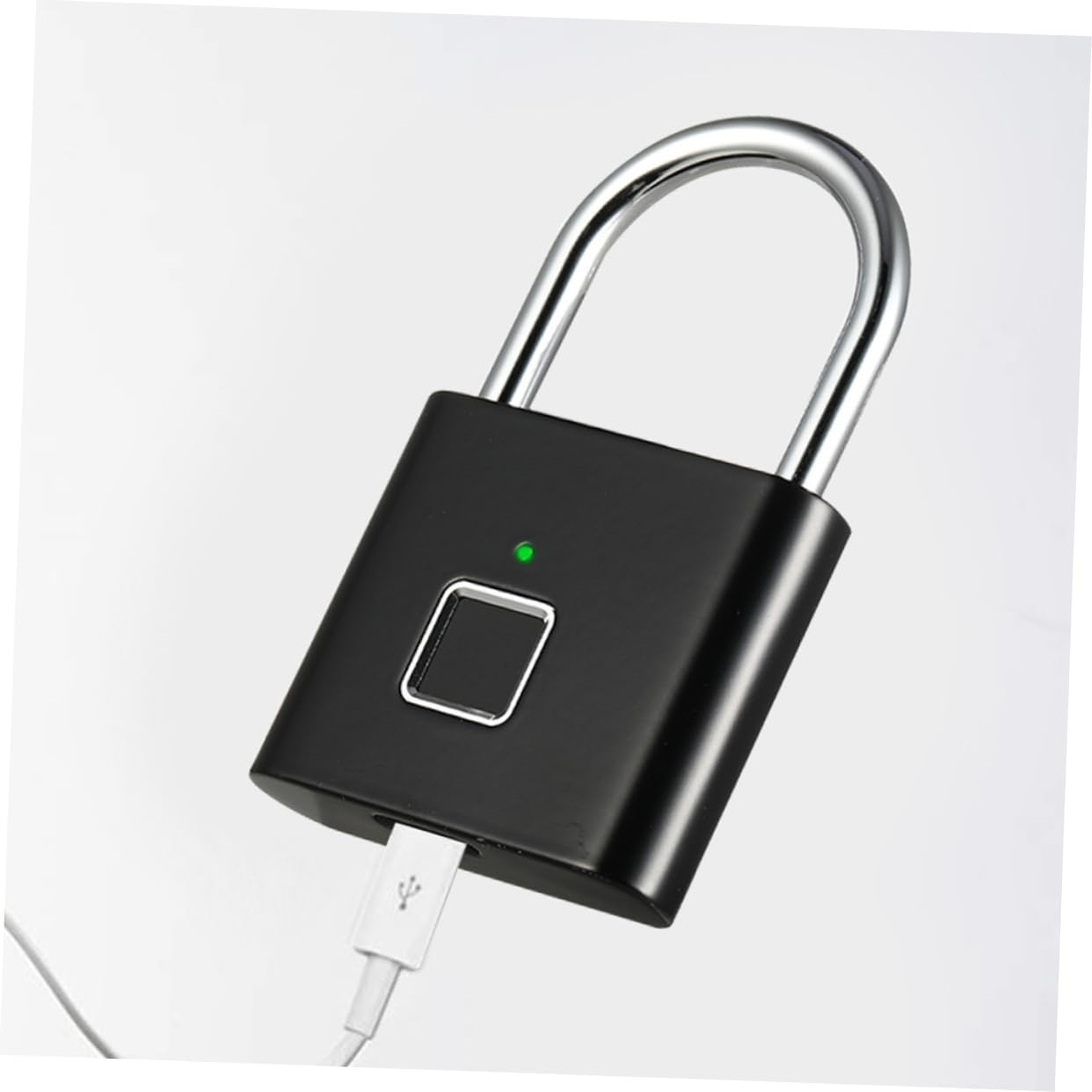 Veemoon Lucchetto Elettronico a Impronta Digitale e Password, Serratura Smart in Acciaio Inossidabile, 40 Impronte, per Valigia e Cassetto