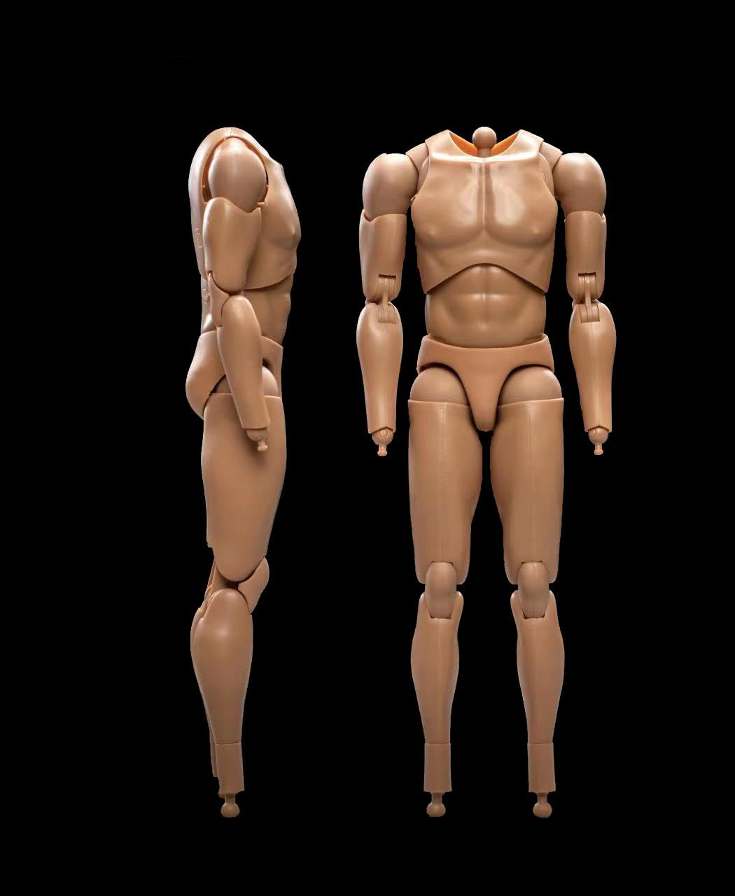 Fremego 1/6 Scale Male Body,12inch Male Soldier Flexible Strong Muscular High Action Figure Body Collection (23-BD001)