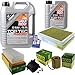 Produktbild QR-PARTS 69349059 Filter Set Inspektionspaket 6 Liter Motoröl Top Tec 4200 5W-30 MANN-FILTER Innenraumfilter Kraftstofffilter Luftfilter Ölfilter