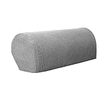 SXNING Stretch Armrest Covers Spandex Arm Covers for Chairs Couch Sofa Armchair Slipcovers for Recliner Sofa 2pcs (Light Grey)
