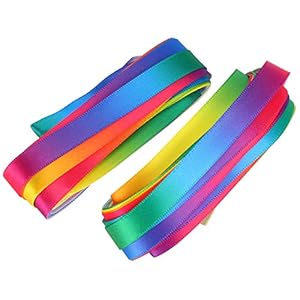 Kwaliteit Lint 2 Stuks Geen Vervaging Kleurrijk Lint, Kleding Accessoires, Kleurrijk voor Bruiloft, Verjaardagsfeestje…