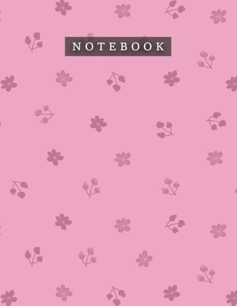 Notebook Mystic Color Cool Floral Pattern Background Cover: Daily