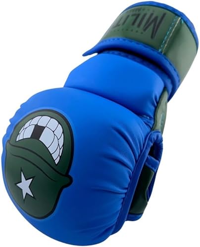 Milita MMA - Guantes de entrenamiento y entrenamiento MMA de 7 onzas, palma abierta, para hombres y mujeres y niños, kickboxing, boxeo Mauy Thai,