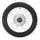 ZDETGU 17 Zoll Dirt Bike Frontrad Reifenbaugruppe 70/100-17 2,75-17 mit 15 Mm Achsen 190-mm-Bremsrotor für Pit Dirt Bike