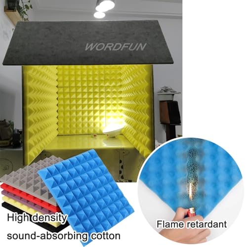 WORDFUN Cubo Portable de Aislamiento Acústico para Grabación Vocal miniatura 4