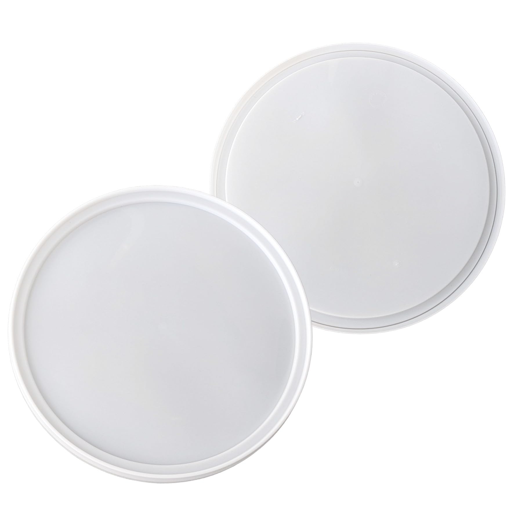 plasteo® Cubo de plástico vacío, color blanco, 5, 10, 20, 30 litros (30 unidades, 10 litros)