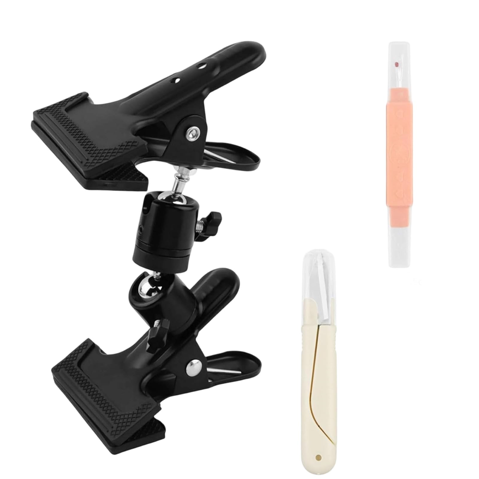 Pangboer Multicolor Hoop Holder With Table Clamp, Joint Stand For Embroidery Needlework Framing, Comfortable Seated Viewing Accessory Needlework Stand Hoop Holder Clamp Frame Tabletop Sewing Helper