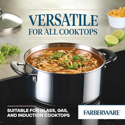 Farberware Brilliance Dutch Oven Pot with Lid, 5 Quart, Stainless Steel - image 4