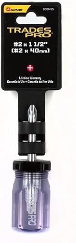 Miniatura 2 de Tradespro 830415 Destornillador Phillips con mango de PVC transparente, 2 x 1-12"