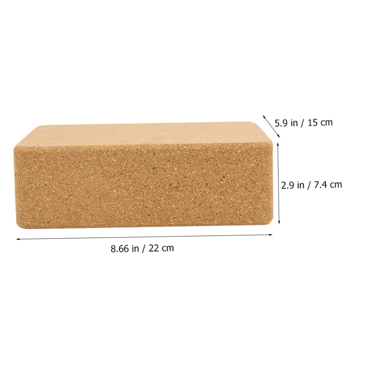 ibasenice Fitness Yoga Blocks Natural Oak High-density Skid-resistant for Body Shape Improvement