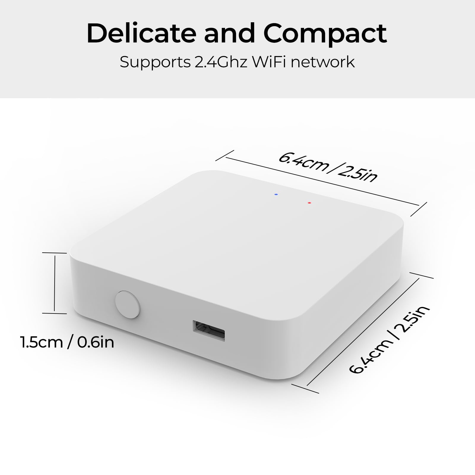 Zigbee Hub, Zigbee WiFi y Bluetooth Dual Mode Gateway, Smart Life/Tuya App Puede soportar temperatura y humedad ZigBee, válvula termostática, sensor de puerta, detector, interruptor inteligente