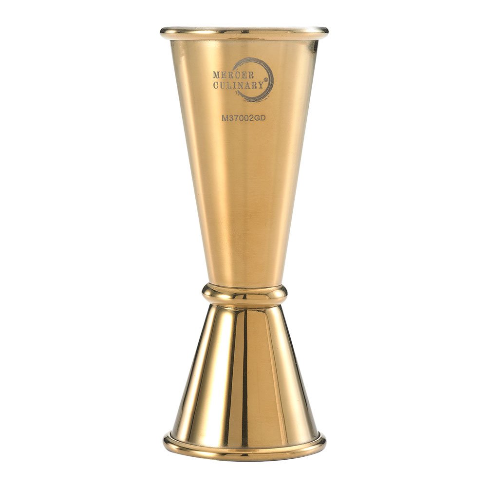 BarflyM37002GD Japanese Jigger, Stainless Steel, Gold, 25 ml x 50 ml