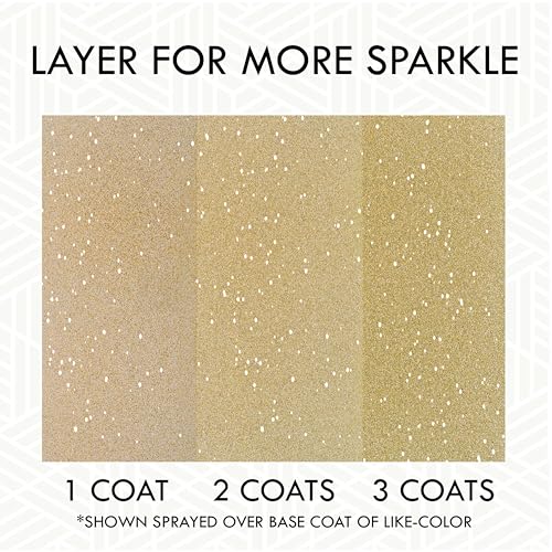 Image of Rust-Oleum 301495 Specialty Glitter Spray Paint, 10.25 oz, Gold