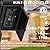 OYKYOHEI Porch Lights with GFCI Outlet, Dusk to Dawn Motion Sensor Outdoor Lights with E26 Sockets & Glass Shades, Waterproof Anti-Rust Sconce Light, Outside Wall Lamps for House, Black