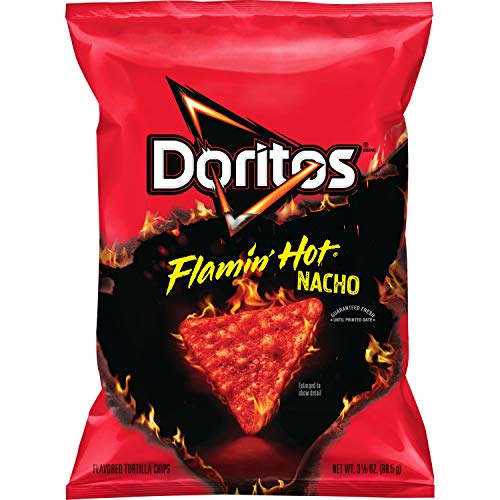 Doritos Flamin Hot Nacho Cheese Tortilla Chips - 3.125 oz 88.5 g Pack of 1