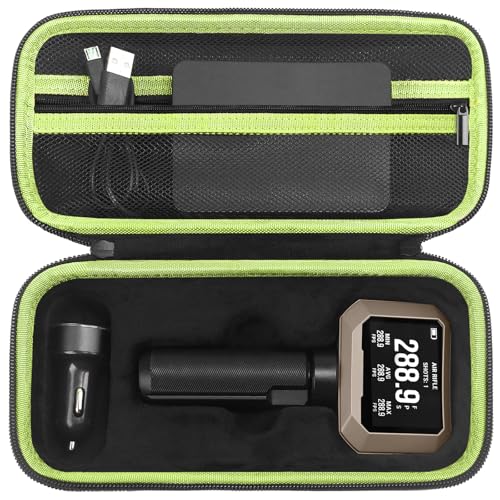 SKIDAYO (スキダヨ) キャリーケース Garmin Xero C1 Pro クロノグラフ用 はめ込み オーガナイザー メッシュポケット付き USBケーブル用 クリーニングクロス USB充電アダプター (グリーン キャリーケースのみ)（Amazon）