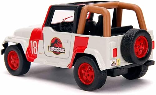 Miniatura 4 de Jada Toys Jurassic World 1:32 Jeep Wrangler - Coche fundido a presión, juguetes para niños y adultos