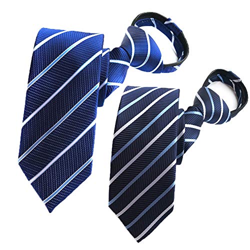 FANGXI ワンタッチ ネクタイ メンズ ビジネスカジュアル ジップ 結婚式 高級 ギフトボックス付き