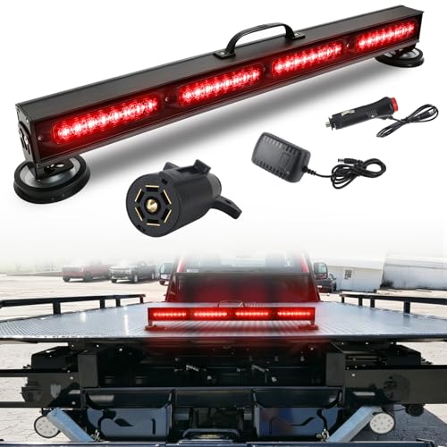 BELIFLY Wireless Tow Trailer Towing Light Bar with 7 Pin Round Transmitter