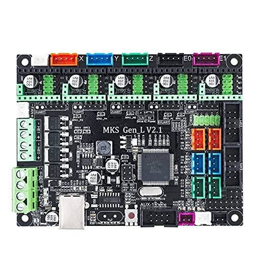 Lysee 3D Printer Parts & Accessories - 3D Printer Board Gen-L V1.0 Controller Support A4988/TMC2208/2209TMC2100 Drivers - (Color: Black)