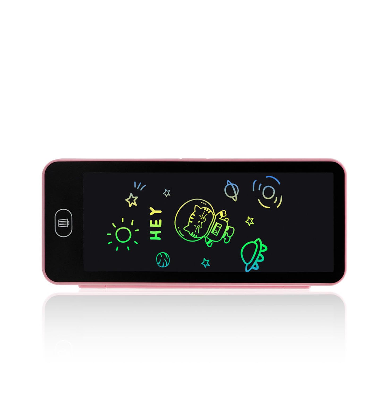 LCD Writing Pad Pencil Case with Colour Screen, 17.5x9 cm | One-Click Clear Screen, Built-in Pencil Storage, Reusable Drawing Tablet, Portable & Lightweight, Kids Writing Board-image-18