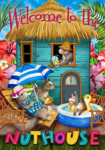 Summer-Nuthouse-Humor-Garden-Flag-125-x-18-Briarwood-Lane Summer Nuthouse Humor Garden Flag 125 x 18 Briarwood Lane