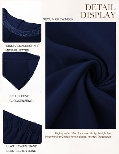 Variante de Hanna Nikole vestidos invitada talla grande Azul oscuro 54