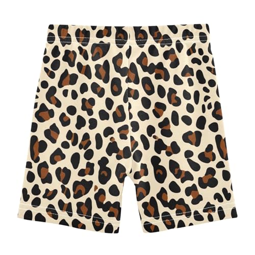Joisal Black Brown Spots Girls' Biker Shorts Toddler Cotton Under Dress Shorts Funny 4t Summer Clothes2