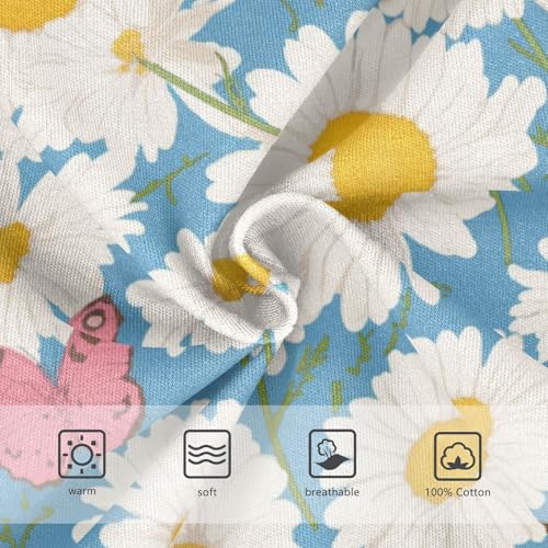 Wusikd Butterflies Boys' Underwear Cotton Daisies Boys Briefs Soft Toddler Underwear 2T3