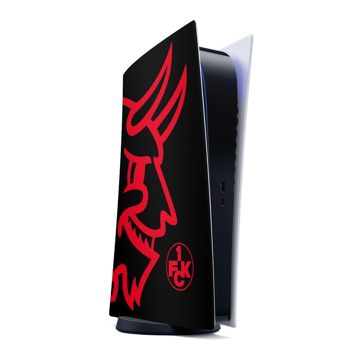 DeinDesign Skin kompatibel mit Sony PlayStation 5 Digital Edition Folie Sticker Offizielles Lizenzprodukt 1. FC Kaiserslautern 1. FCK