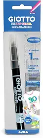 GIOTTO Decor Textile Caneta Para Tecido Preto Flowpack