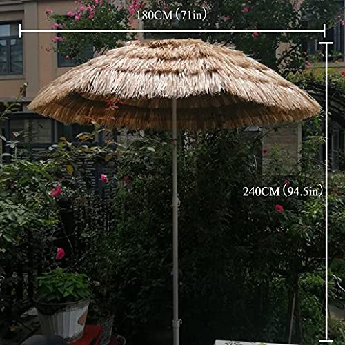 Parasol paille inclinable CLSDRZC contre la chaleur du soleil - 7