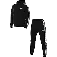 Nike Club Fleece Tuta da Ginnastica, Black/White