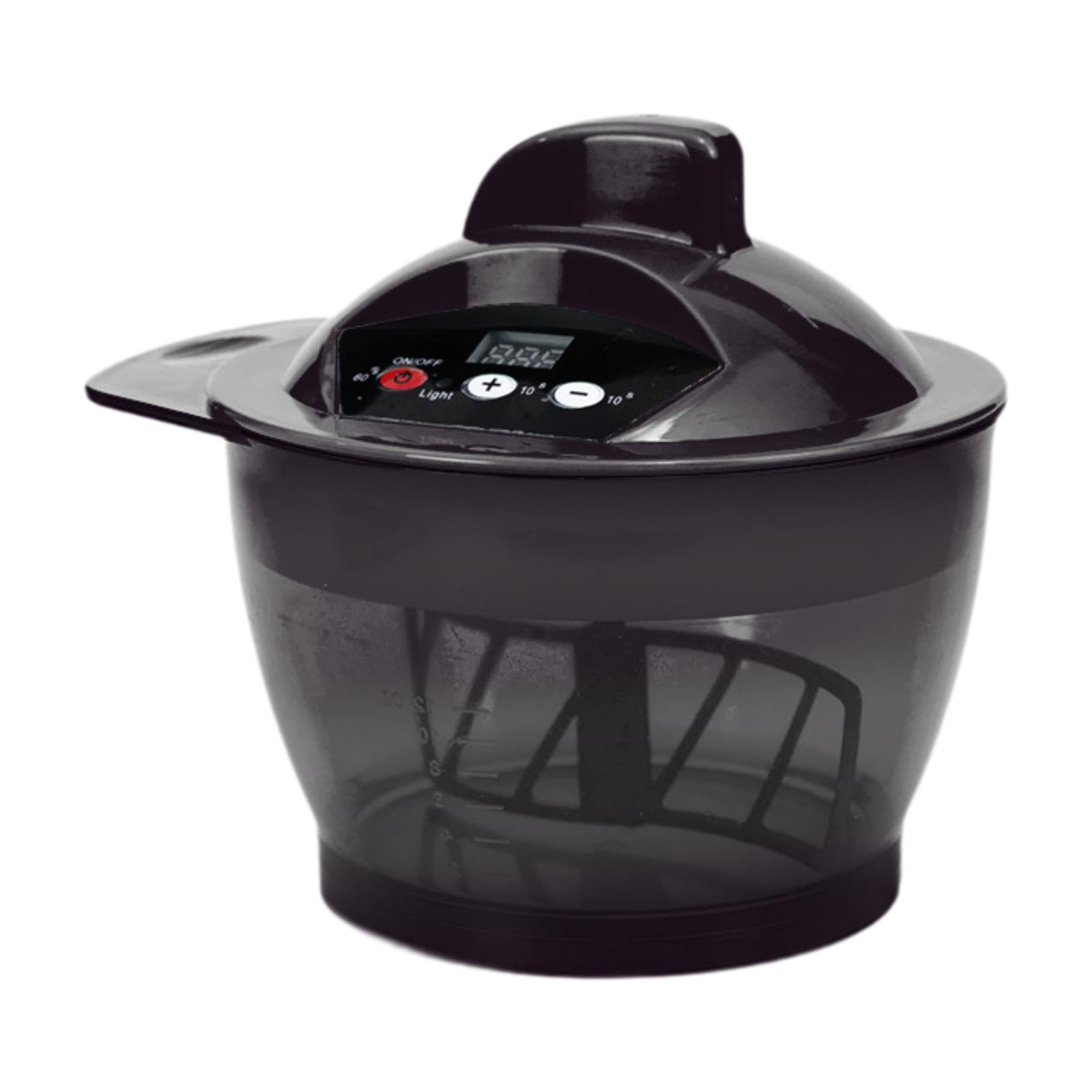 Elektrische Mischschüssel Rührschale Farbpaste Mixer Haartönung mit Automatischem Timer Und Usb für Professionelle Friseursalons Heimfrisuren, Schwarz