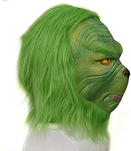 Senua Grinch Maschera con cappello di Babbo Natale...