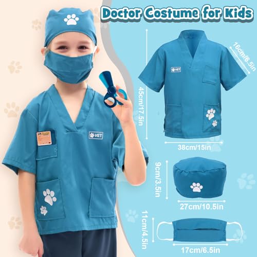 Tacobear Arztkoffer Kinder mit Elektrischer Hund Spielzeug der Läuft und Bellt Tierarzt Spielzeug Arzt Kostüm Hundekäfig Interaktives Haustier Rollenspiel Geschenk für Jungen Mädchen 3 4 5 6 Jahre