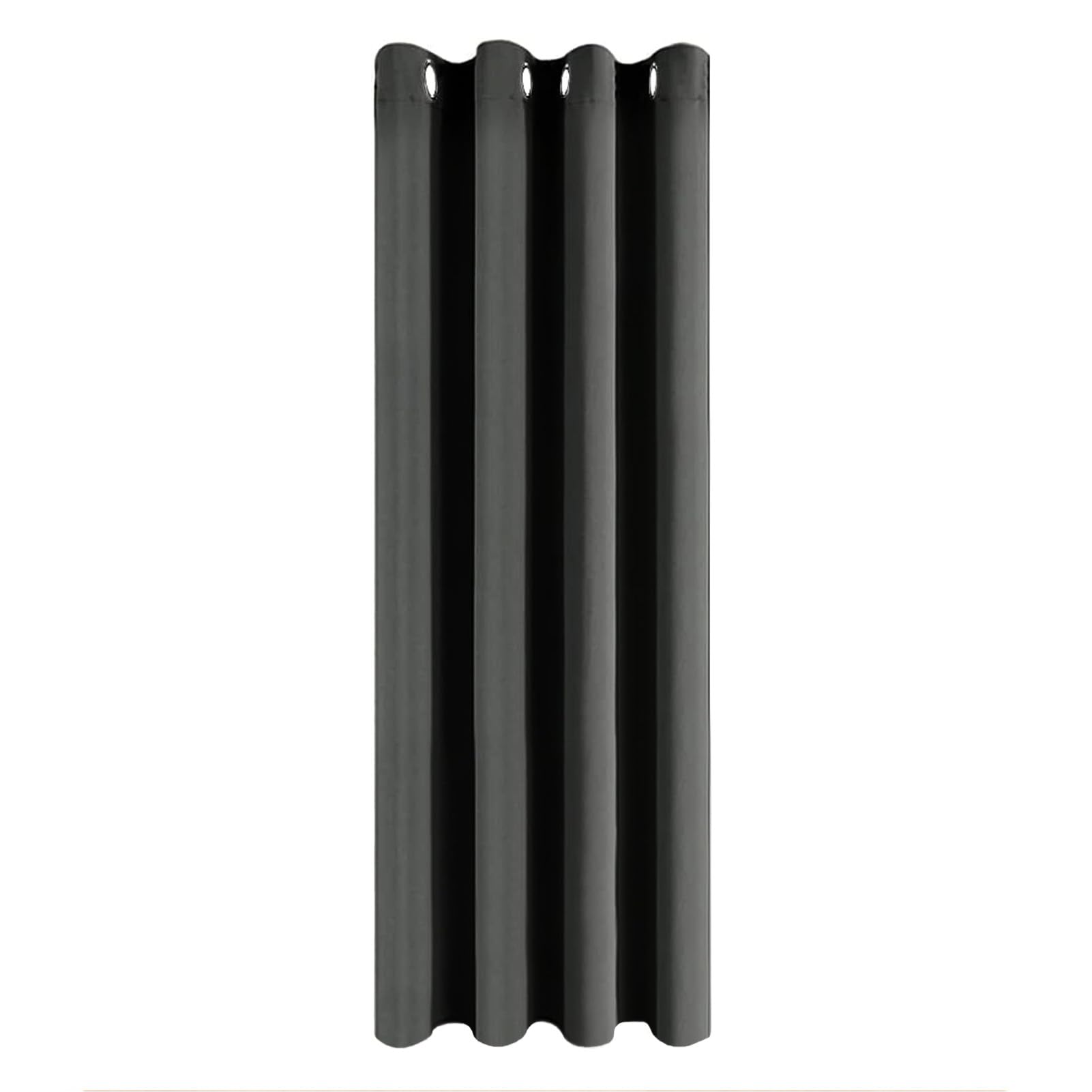 MRTREES Opaque Blackout Curtain with Eyelets, Thermal Curtain with Cold Protection and Sound Insulation, Room Divider, for the Door, Living Room, 240 cm Long, 140 cm Wide, Pack of 1, Dark Grey — image 1