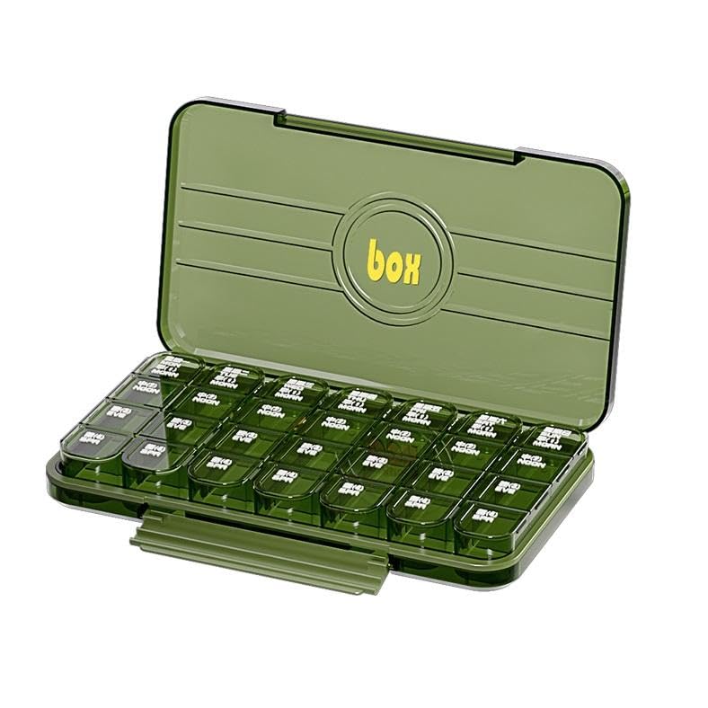 7 Day Night Pill Organizer, Weekly Travel Pill Box, 21 Compartment Elderly Medicine Organizer, Large Capacity Portable Pill Case, Suitable for Pills, Vitamin Holder, Fish Oil, Supplements (Pill Organizer Box)-image-25