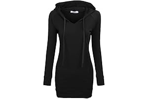 Missky Women's Oversized Hooded Tunic Dress