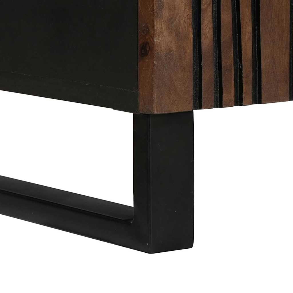 Mobile basso per TV, montaggio a parete, in noce, 105 x 33 x 46 cm