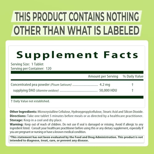 NATURDAOCOM LEGUMACTIVE Diamine Oxidase Supplement