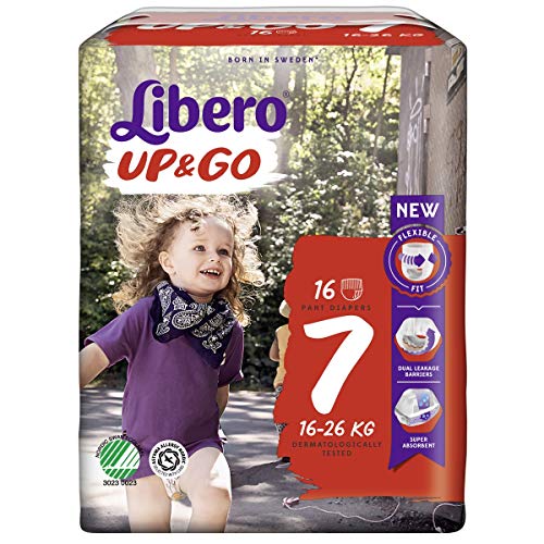 Essity Italy Libero Up&go Pannolini 7 16-26 16 Pezzi
