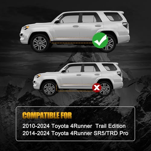 Estribos laterales GNG para Toyota 4Runner 2010-2024 miniatura 2